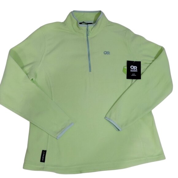 Outdoor Research Polartec Fleece Pullover 100 Quarter 1/4 Zip Women Large OR NEW - Picture 1 of 12